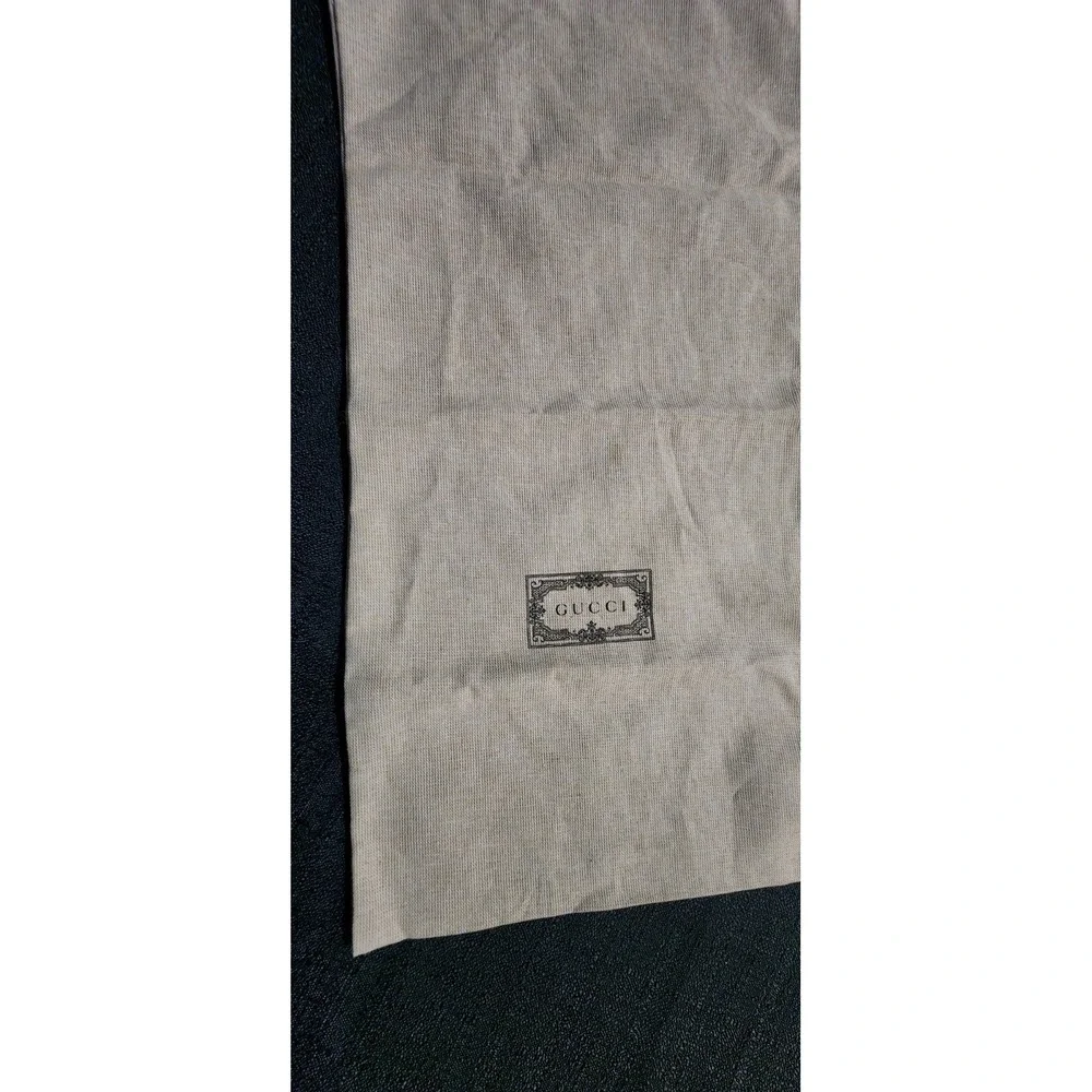 Authentic Gucci Dust Bag Cover Drawstring 8X17.5in Tan Cotton‎ Designer